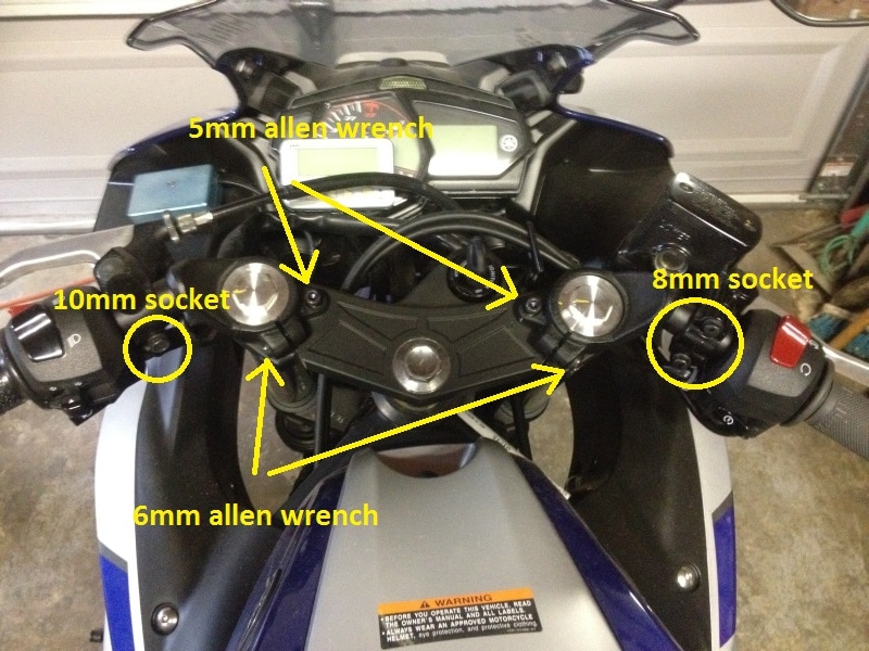 Handlebar Yamaha Mt 03, Motorcycle Clip Mt03