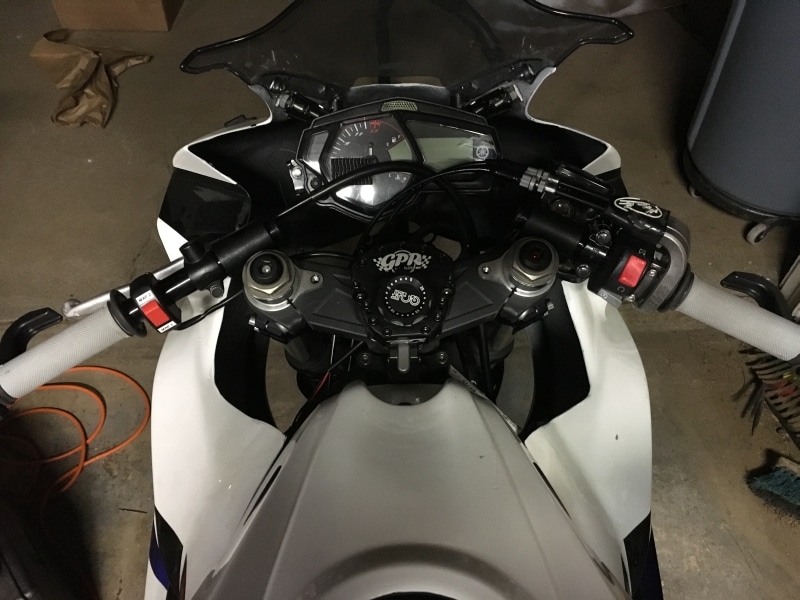 Yamaha R3 Woodcraft 1.5 rise clipons