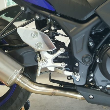 Yamaha R3 Rearset Riser Relocation Bracket Kit