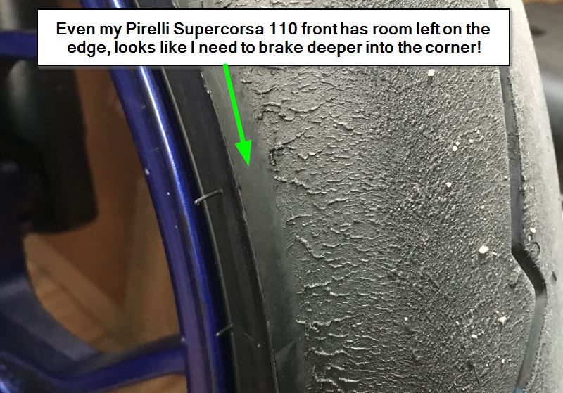 unused edge of Pirelli Supercorsa 110 front - Jesse cropped
