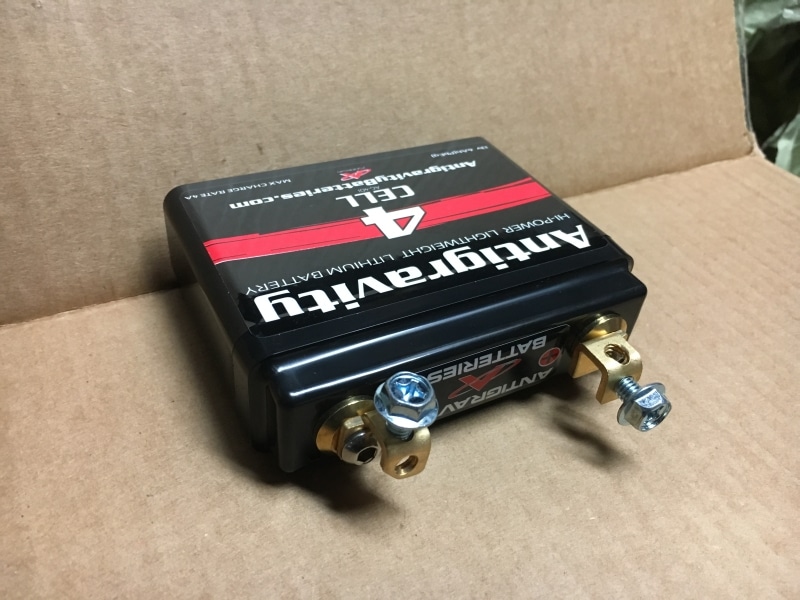 Square terminal car shop battery