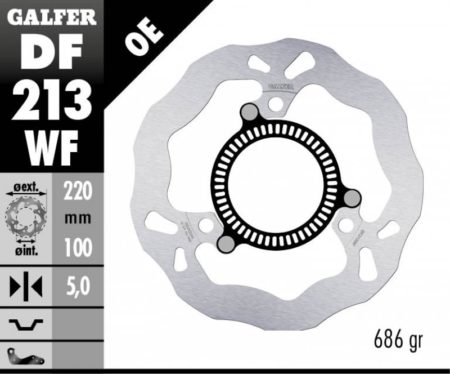 Galfer Wave Rear Rotor Kawasaki Ninja 400