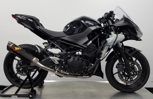 Graves Motorsports Full System Exhaust Carbon Muffler Kawasaki Ninja 400 Z400