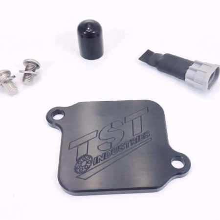 TST Industries Smog Blockoff Block Off plate emissions removal kit Kawasaki Ninja 400 check engine