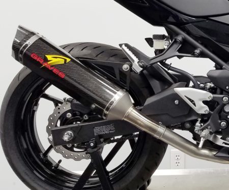 Kawasaki Ninja EX400 Cat Back Slip-on Exhaust Carbon Titanium