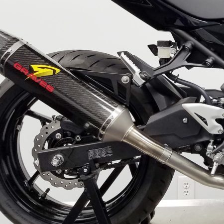 Kawasaki Ninja EX400 Cat Back Slip-on Exhaust Carbon Titanium
