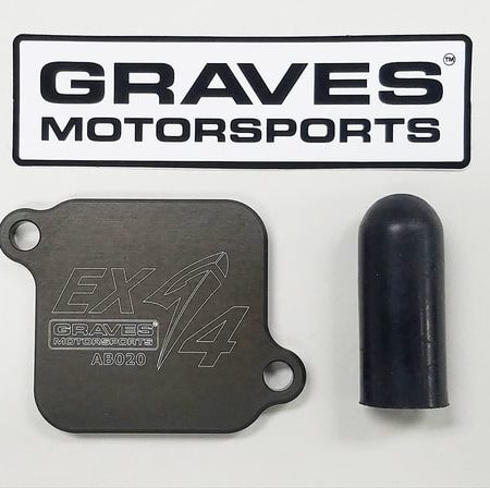 Kawasaki Ninja EX400 Smog Block Off Plates