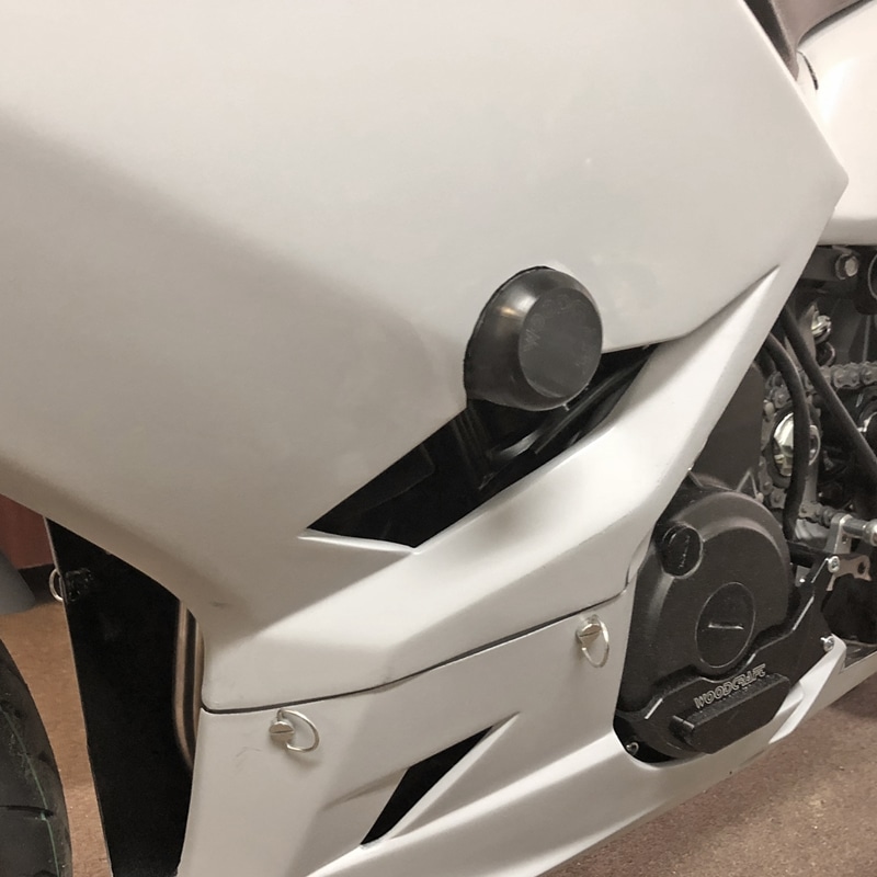 Woodcraft Race Frame Slider Kit Kawasaki Ninja 400 (Cut Req.)