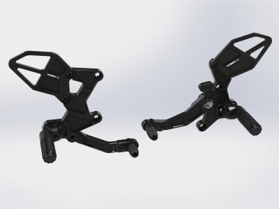 Ninja 400 2018-19 Vortex Rear Set Black