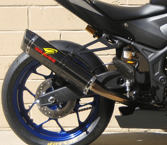 Graves Motorsports Works 2 Carbon Full Exhaust – Yamaha R3 / MT-03