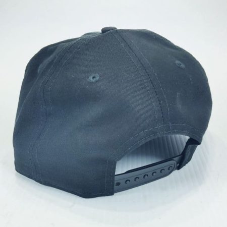 Norton Motorsports Black Off-Center Front Flat Bill Snap-Back Hat - Back