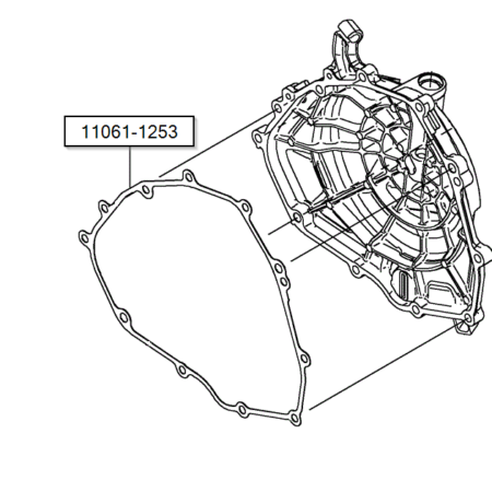 Kawasaki OEM Clutch Cover Gasket 11061-1253 Norton Motorsports