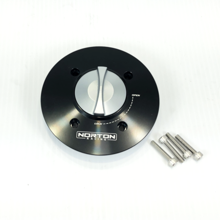 Norton Racing Keyless Quick-Turn Fuel Gas Cap - Kawasaki Ninja 400 Z400 3