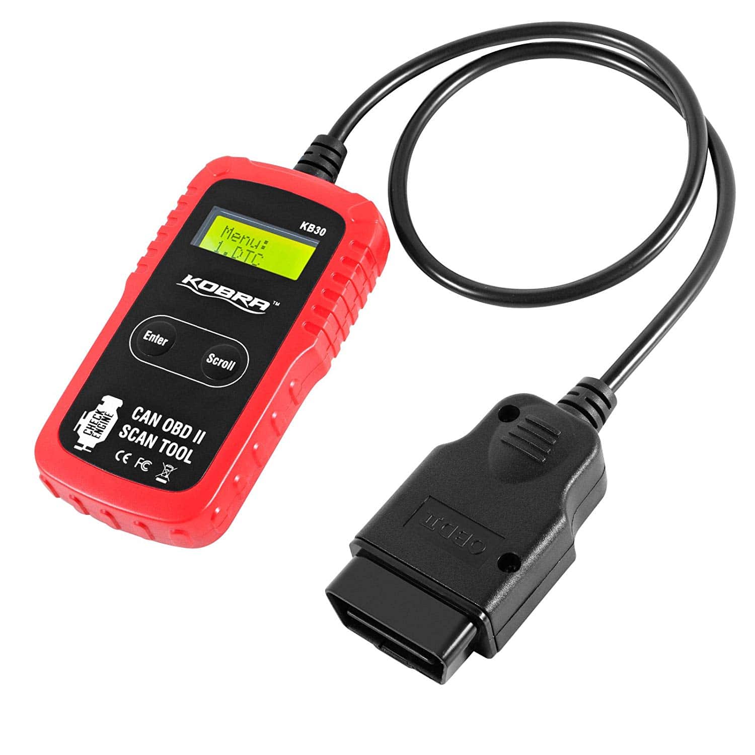 OBDII (OBD2) Scanner / Scan Tool for Check Engine Lights (CEL)