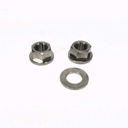 KN439-01 Norton Racing Titanium Axle Nuts and Washer - Kawasaki Ninja 400 Z400