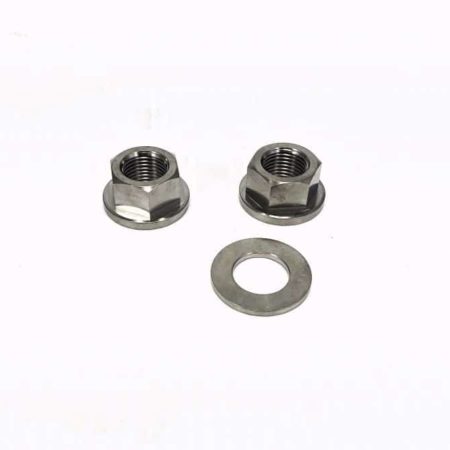 KN439-01 Norton Racing Titanium Axle Nuts and Washer - Kawasaki Ninja 400 Z400