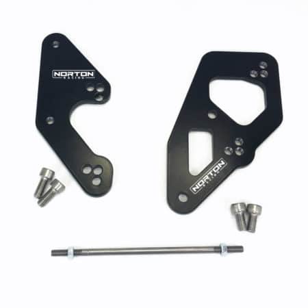 KN433 Norton Racing Adjustable Rearset Riser Kit Kawasaki Ninja 400 Z400 2 Logo