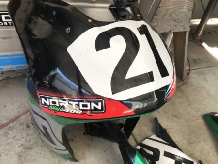 Norton Racing GP Spec Front Number Plate Kawasaki Ninja 400