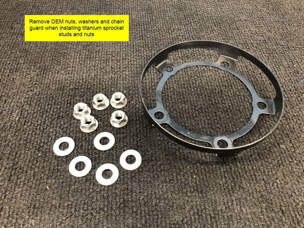 APR639 Titanium Sprocket Studs APRILIA RS660 4