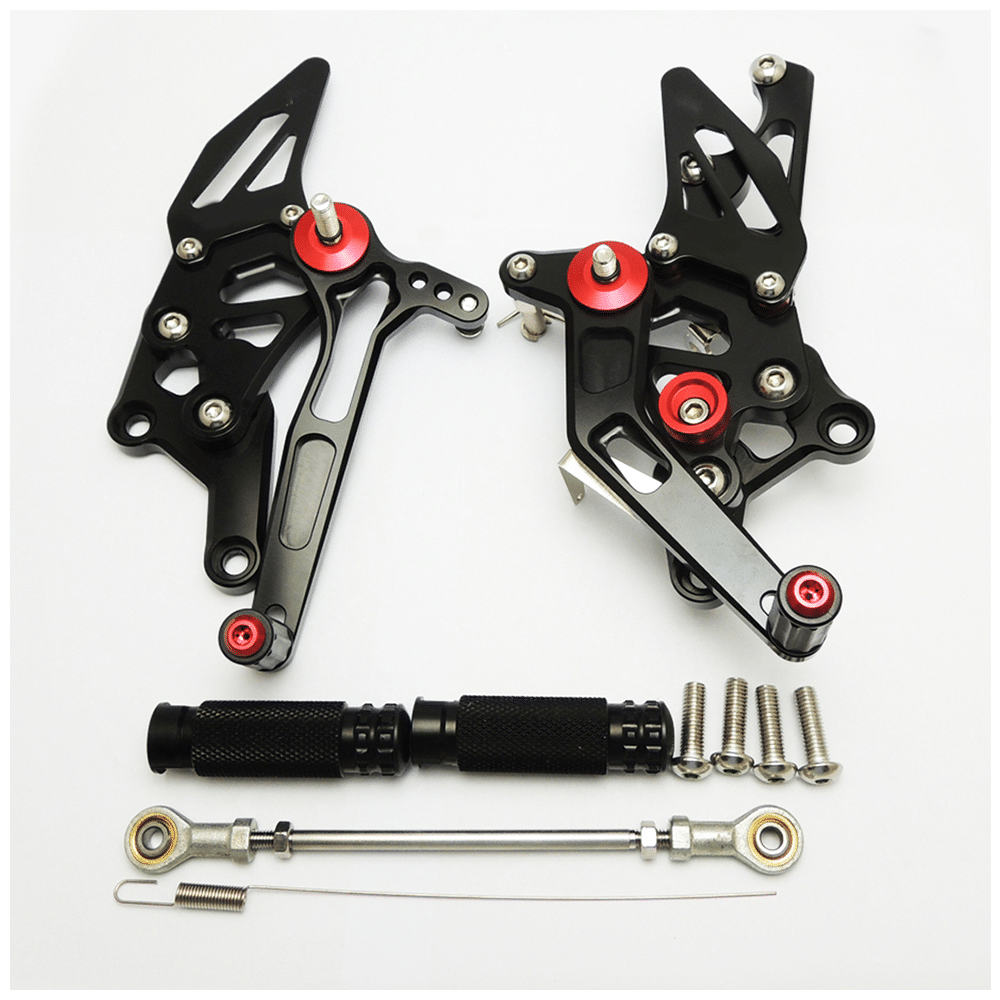 2X(Modifizierte Auspuff Halterung für Motorrad Pedal für MT-03 YZF