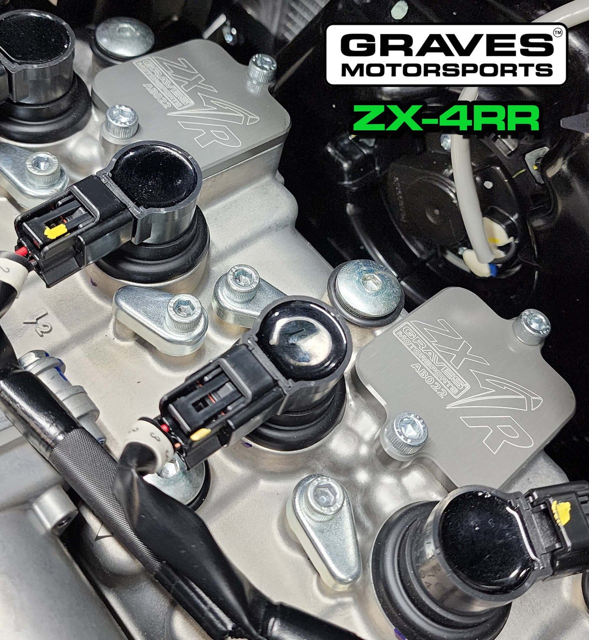 Graves Motorsports Smog Block Off Plates - Kawasaki Ninja ZX4RR