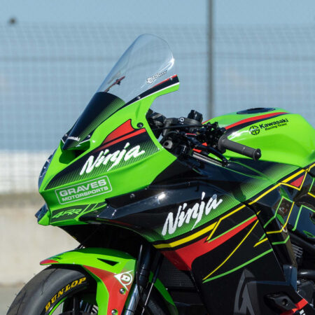 Graves Motorsports Exclusive Zero Gravity Tall Race Windscreen - Kawasaki ZX-4RR